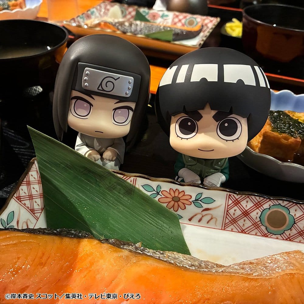 Naruto Shippuden pack 2 figurines PVC Look Up Rock Lee & Neji Hyuga 11 cm (with gift)