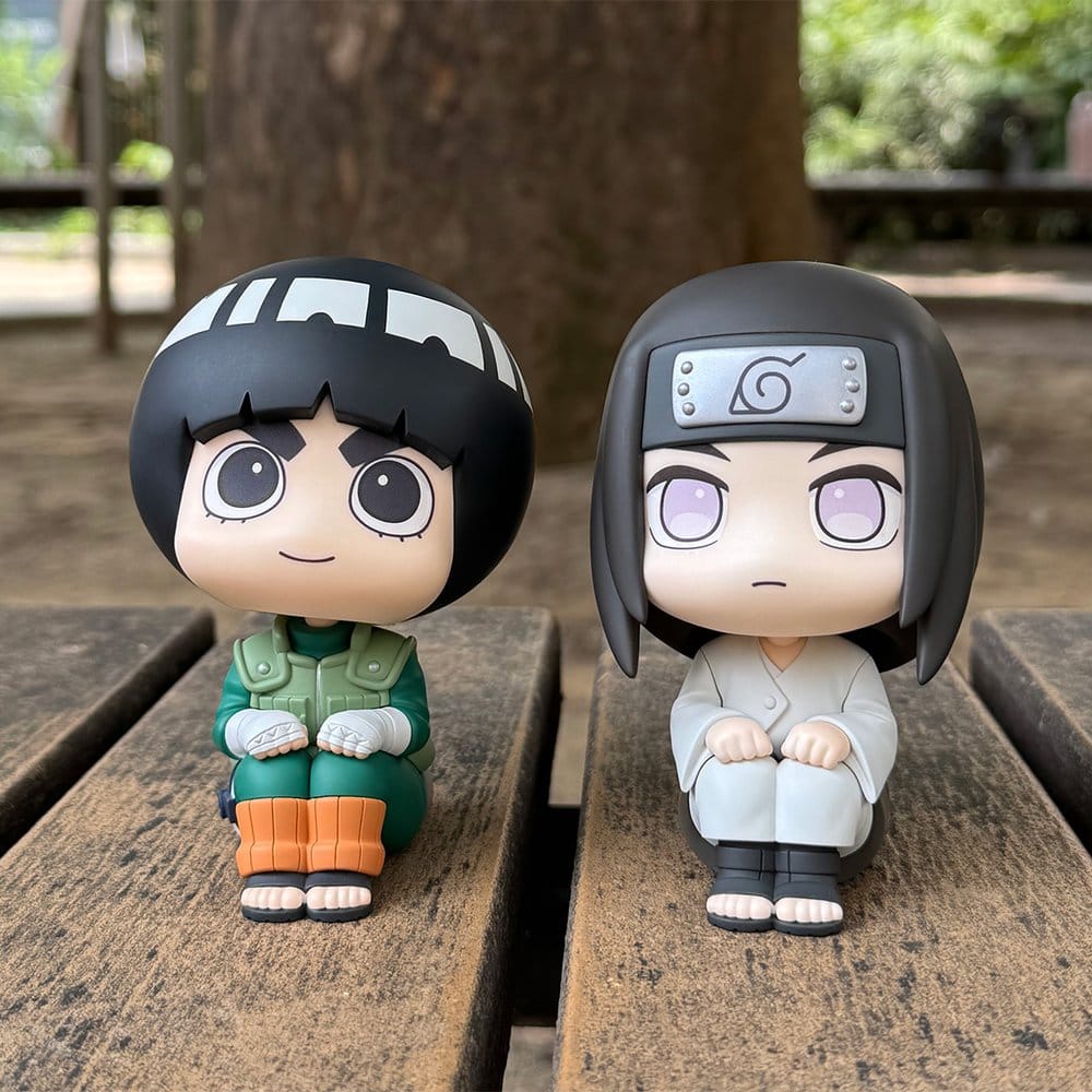 Naruto Shippuden pack 2 figurines PVC Look Up Rock Lee & Neji Hyuga 11 cm (with gift)