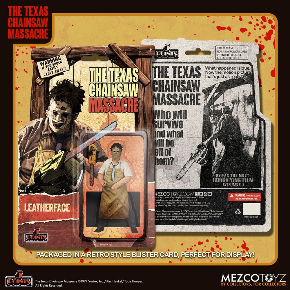 Massacre à la tronçonneuse (1974) figurine 5 Points Leatherface 10 cm