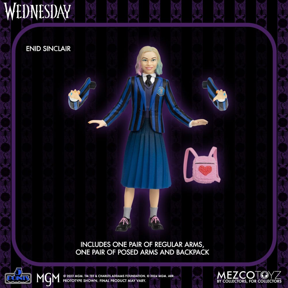 Wednesday figurines 5 Points Wednesday & Enid Boxed Set 10 cm