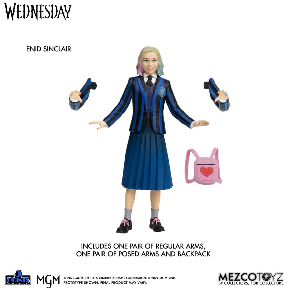 Wednesday figurines 5 Points Wednesday & Enid Boxed Set 10 cm