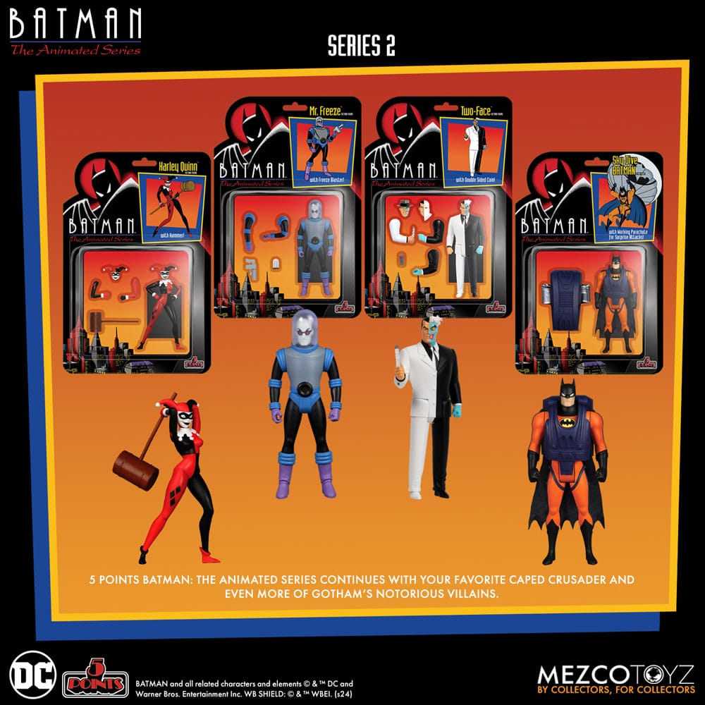 Batman: The Animated Series 2 figurines 5 Points Deluxe Box Set 9 cm