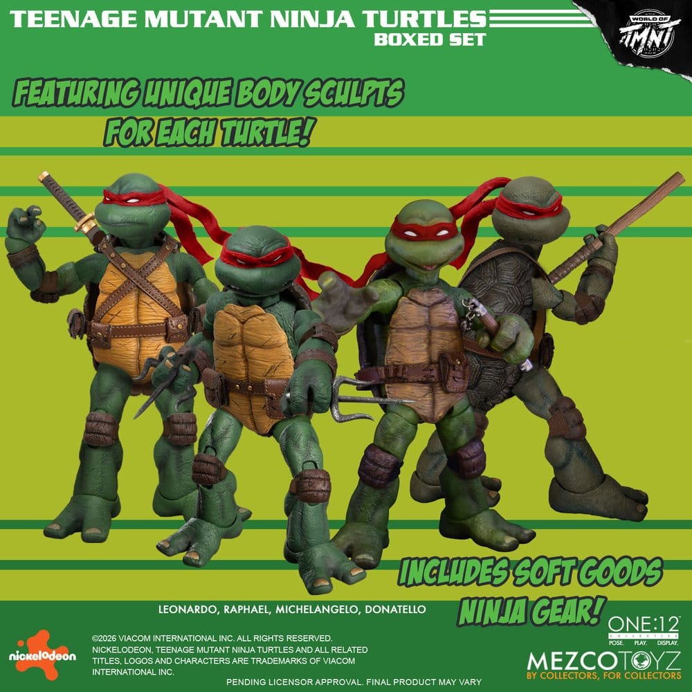 Tortues Ninja One:12 Collective figurines 1/12 Boxed Set 17 cm