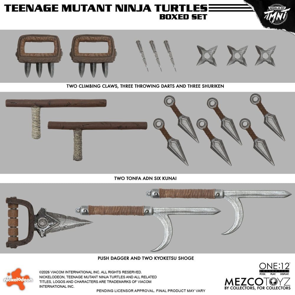 Tortues Ninja One:12 Collective figurines 1/12 Boxed Set 17 cm