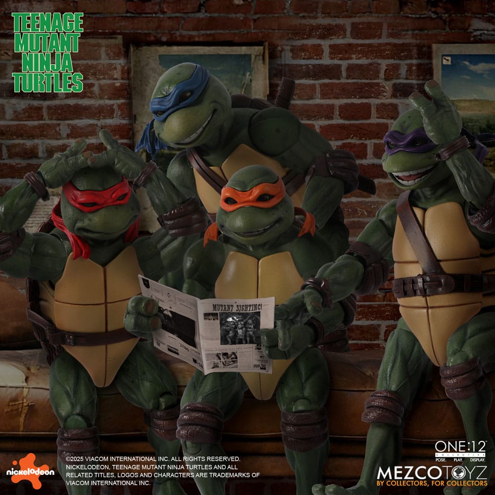 Tortues Ninja box set figurines 1/12 Teenage Mutant Ninja Turtles (1990 Movie) 15 cm