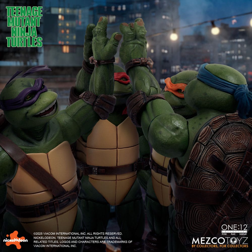 Tortues Ninja box set figurines 1/12 Teenage Mutant Ninja Turtles (1990 Movie) 15 cm