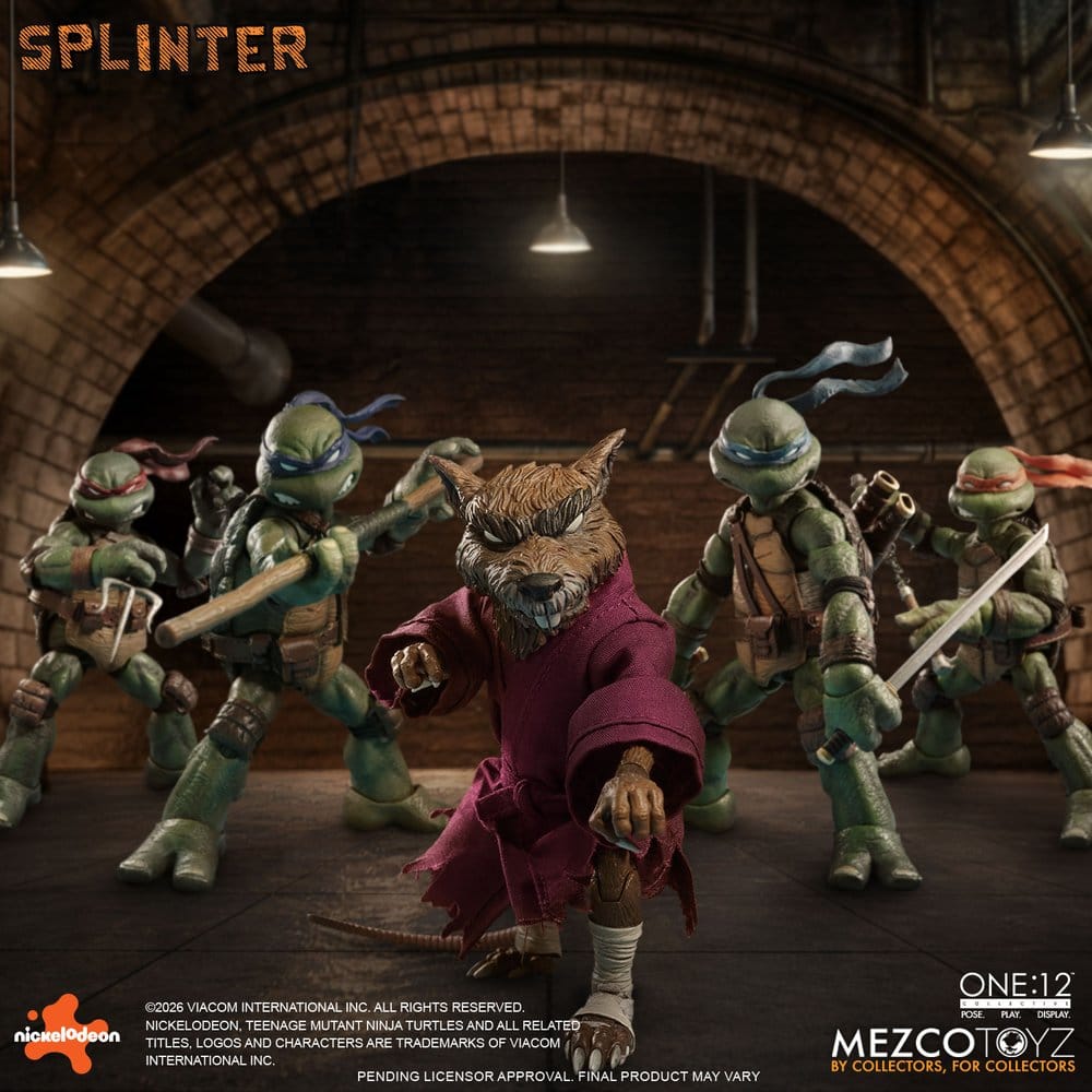 Tortues Ninja One:12 Collective figurine 1/12 Splinter 17 cm