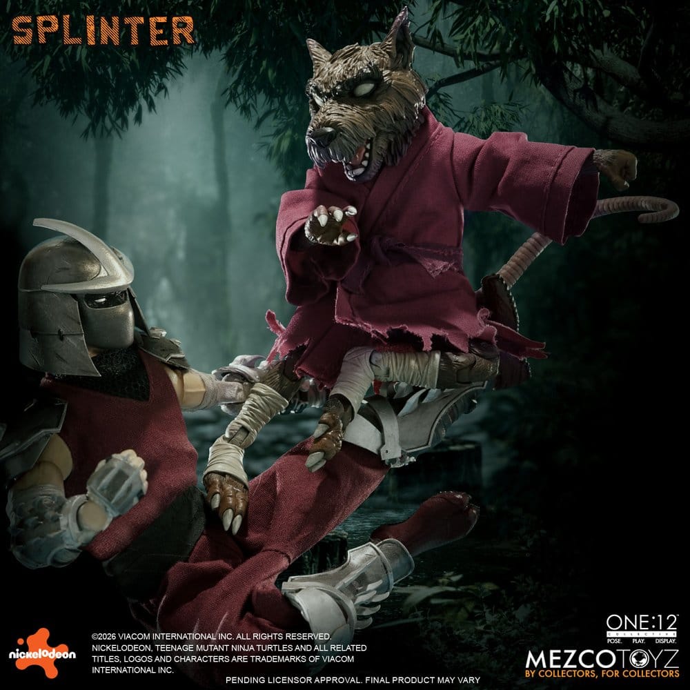 Tortues Ninja One:12 Collective figurine 1/12 Splinter 17 cm