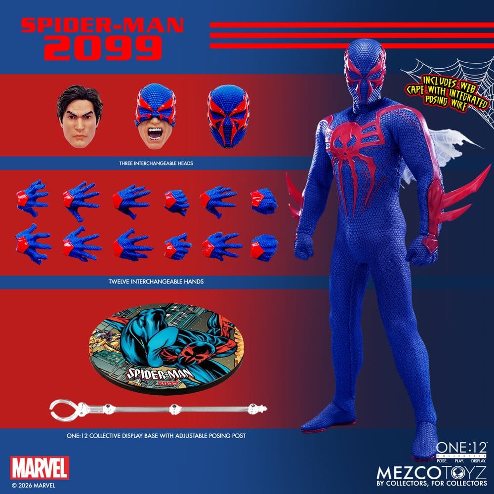 Marvel Comics One:12 Collective figurine 1/12 Spider-Man 2099 17 cm