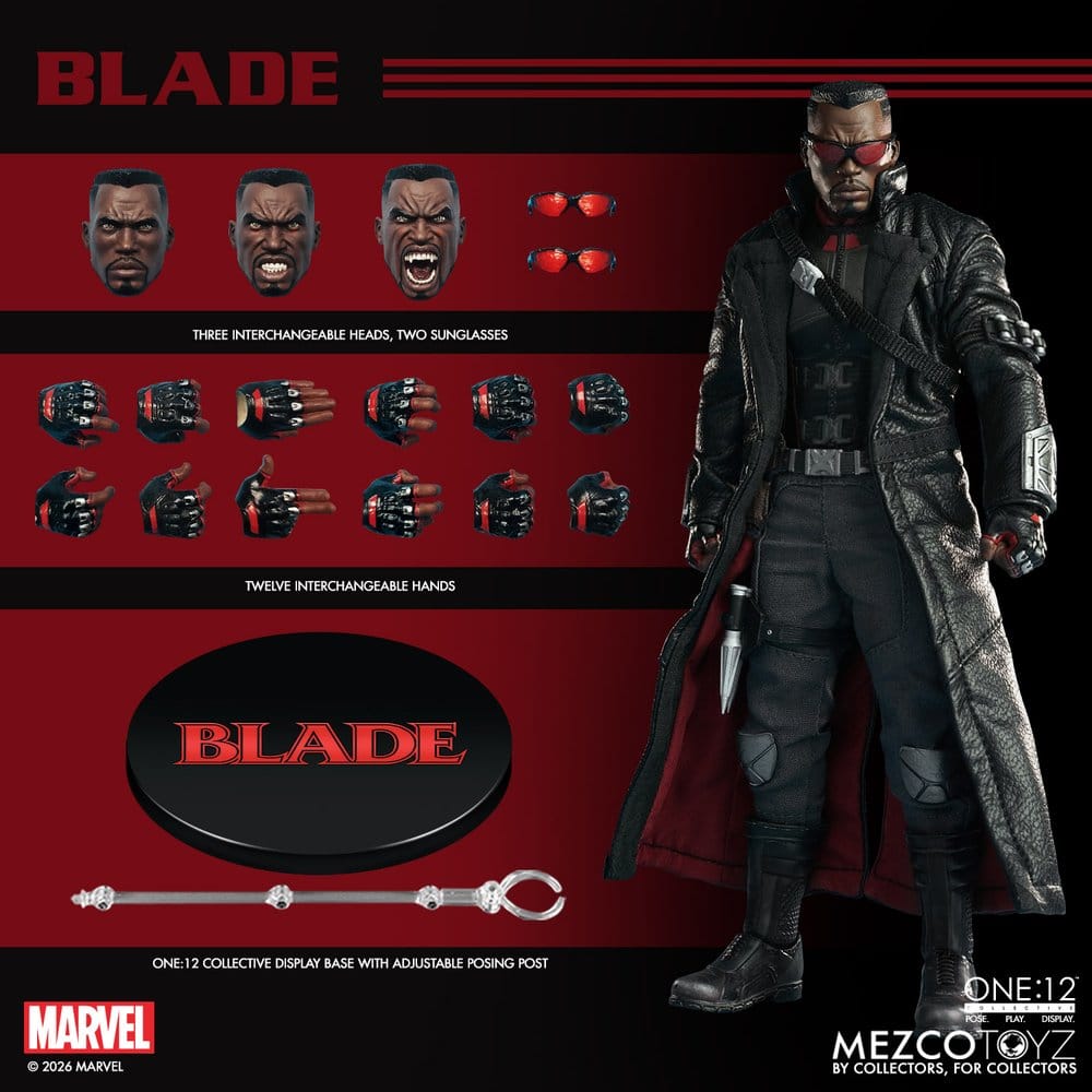 Marvel Comics One:12 Collective figurine 1/12 Blade 17 cm