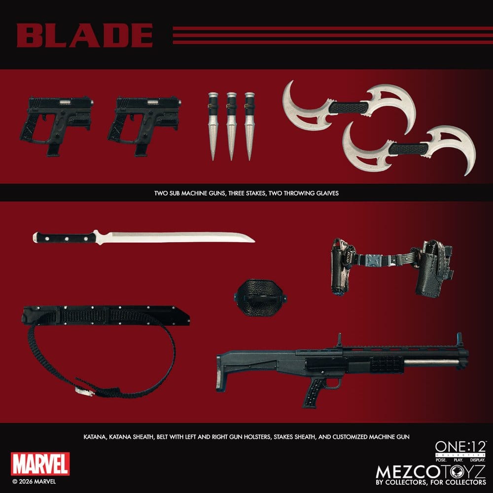 Marvel Comics One:12 Collective figurine 1/12 Blade 17 cm