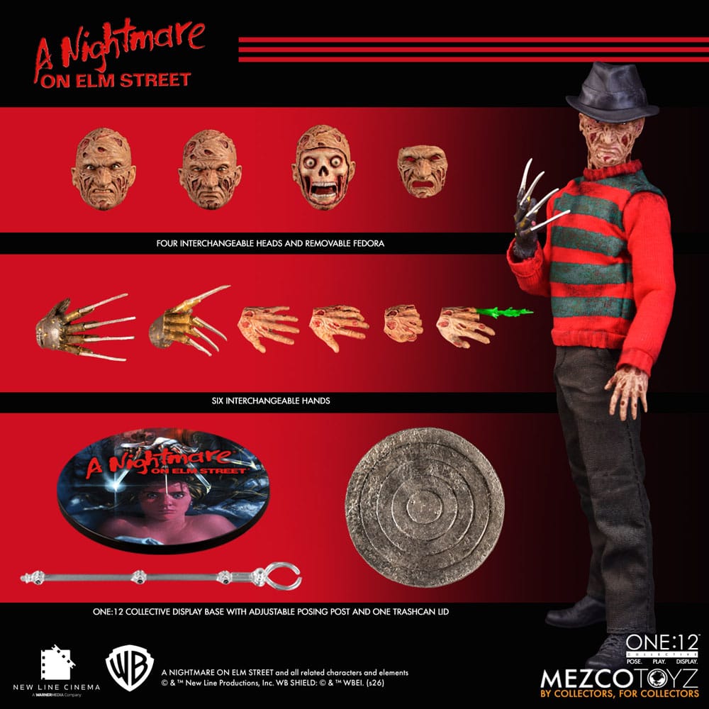 Les Griffes de la nuit figurine 1/12 Freddy Krueger 17 cm