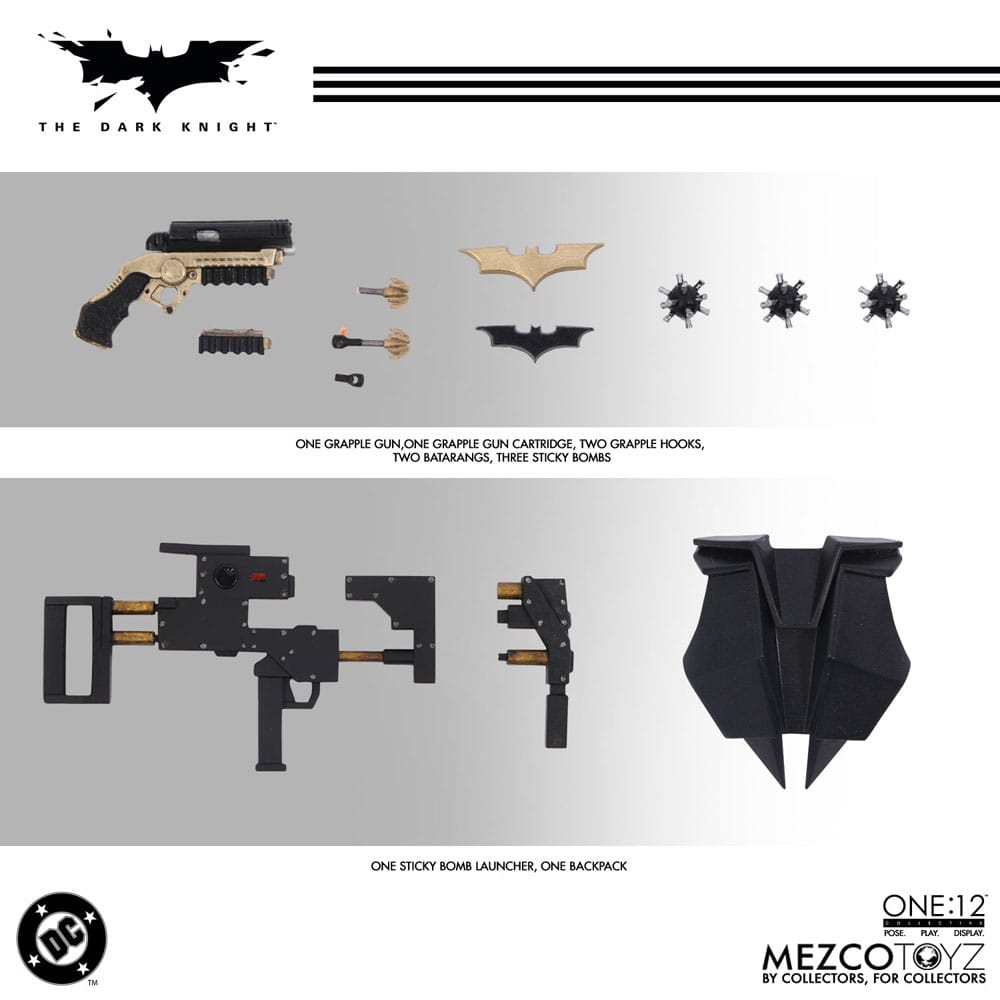 The Dark Knight : Le Chevalier noir figurine 1/12 Batman 17 cm