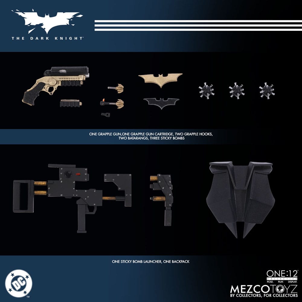 The Dark Knight : Le Chevalier noir figurine 1/12 Batman 17 cm