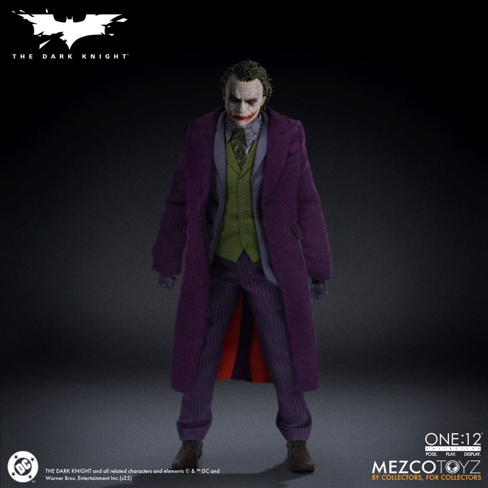 The Dark Knight : Le Chevalier noir figurine 1/12 Joker 17 cm