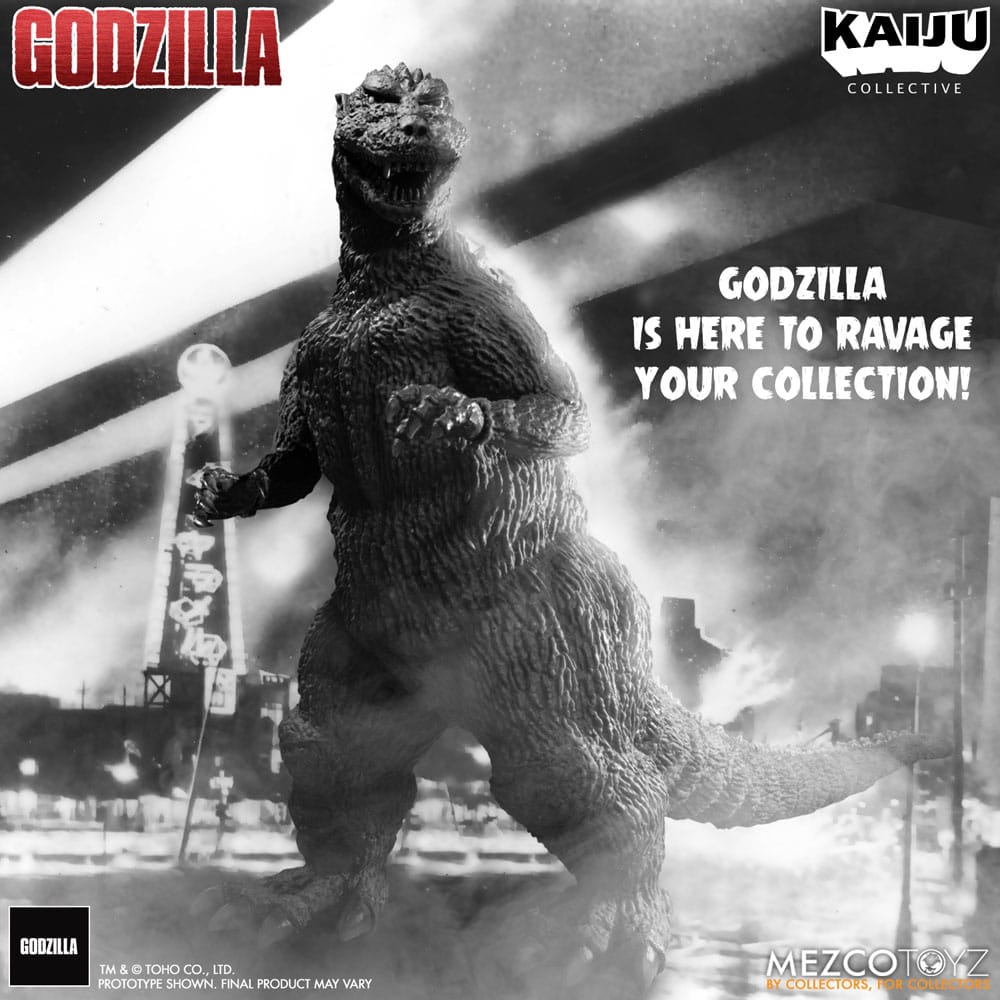 Godzilla (1954) figurine Kaiju Collective Godzilla - Black & White Edition 20 cm
