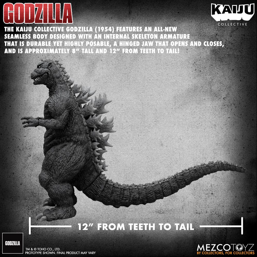 Godzilla (1954) figurine Kaiju Collective Godzilla - Black & White Edition 20 cm