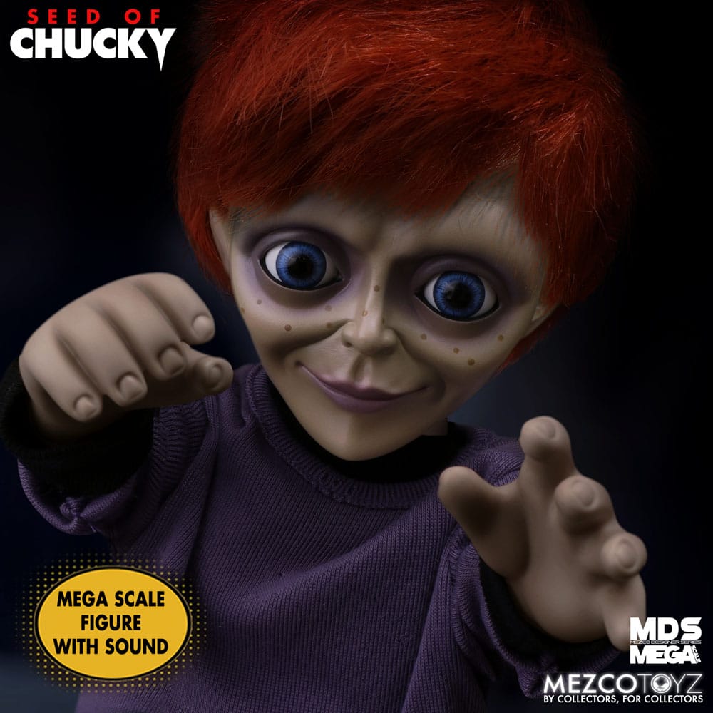 Chucky Jeu d´enfant poupée MDS Mega Scale Glen with Sound 38 cm