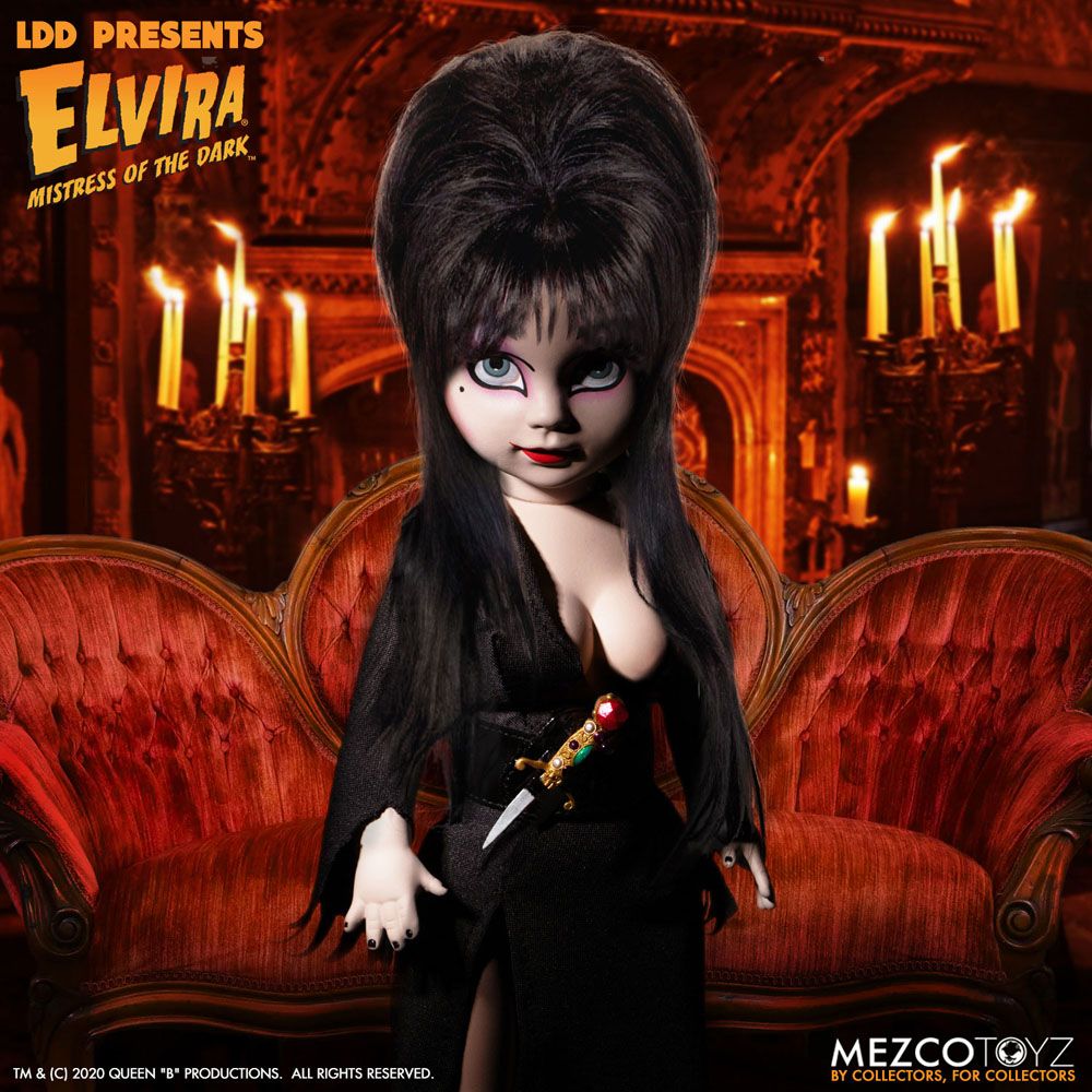 Elvira maîtresse des ténèbres Living Dead Dolls poupée Elvira 25 cm