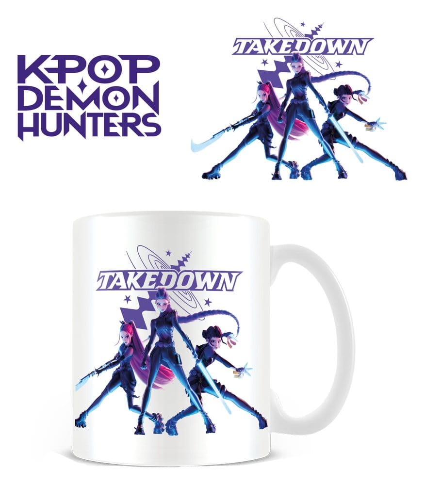 KPop Demon Hunters mug Takedown White