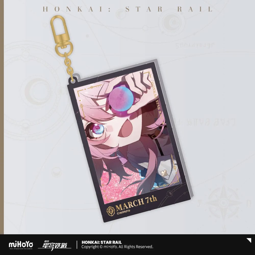 Honkai: Star Rail porte-clés Countdown Departure Series March 7th Glitter 9 cm