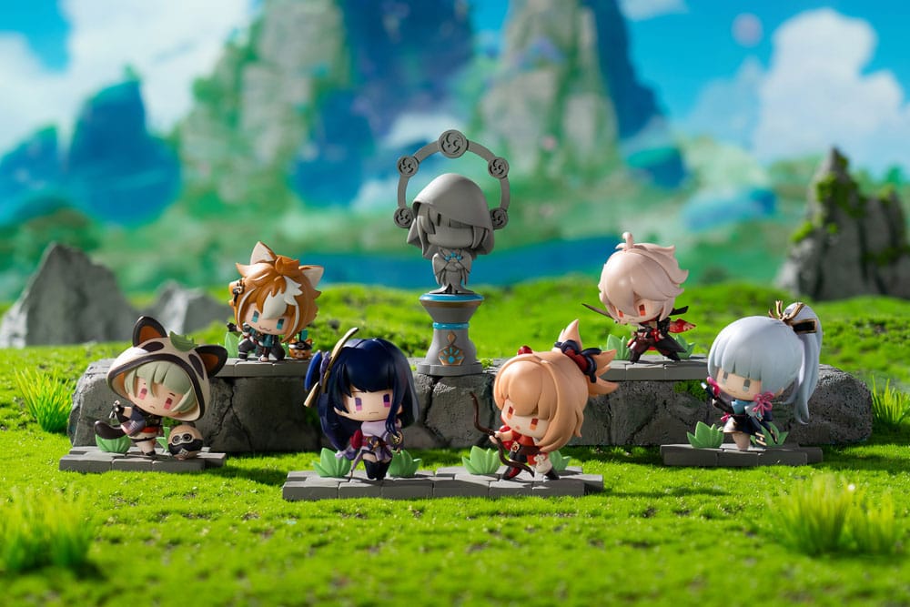 Genshin Impact pack 6 figurines Battle Scene Collection Inazuma Edition 6 cm