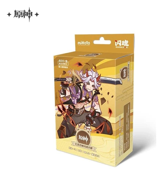 Genshin Impact Jeu de Cartes à Collectionner Series 03 Pre-Build Starter Deck 03 Arataki Itto *Version Chinoise*