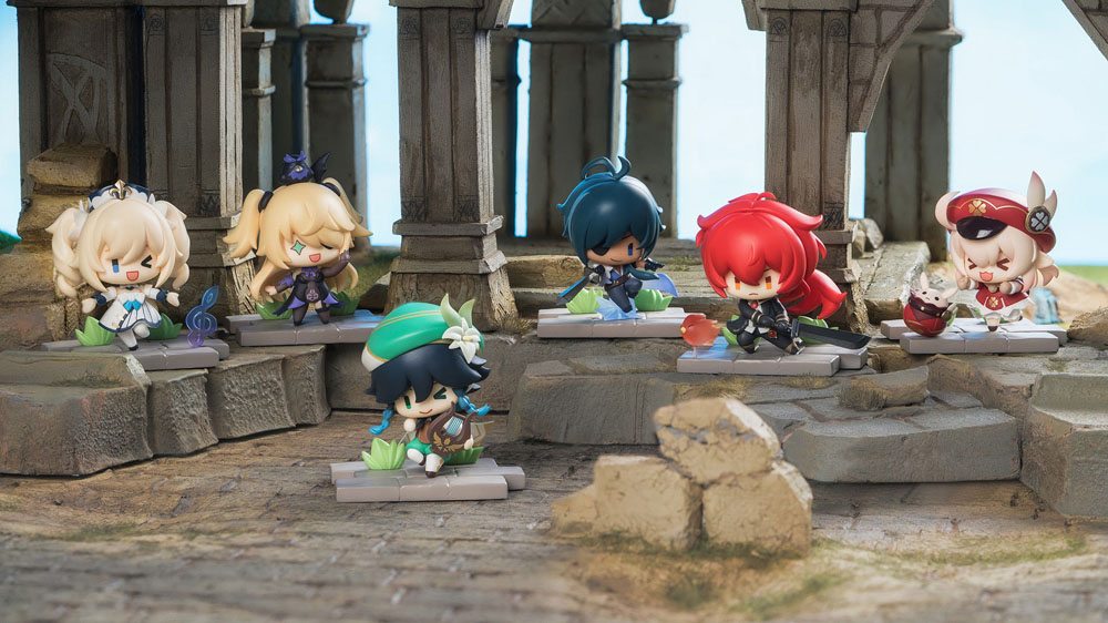Genshin Impact Battle Scene Series pack 6 trading figures Mondstadt Edition 5 cm