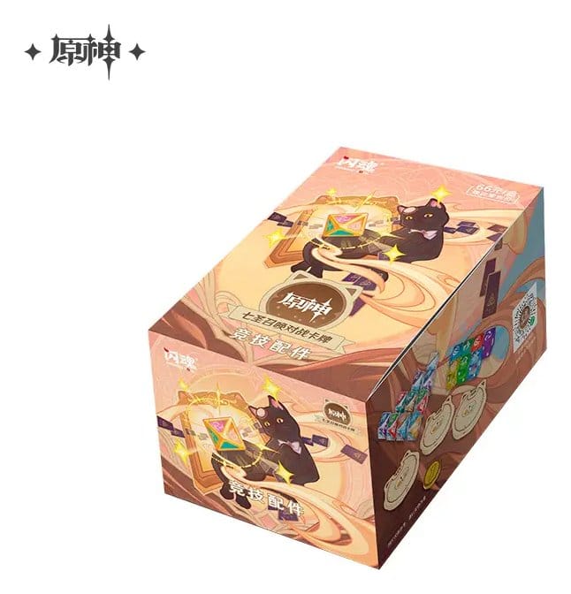 Genshin Impact Jeu de Cartes à Collectionner - Set d'Accessoires et Dés *Version Chinoise*