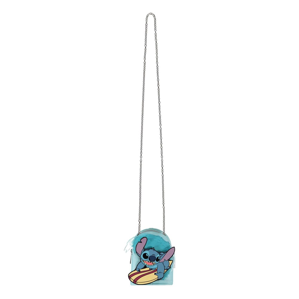 Lilo & Stitch Porte-monnaie avec porte-clés Micro Bag Stitch Surfing