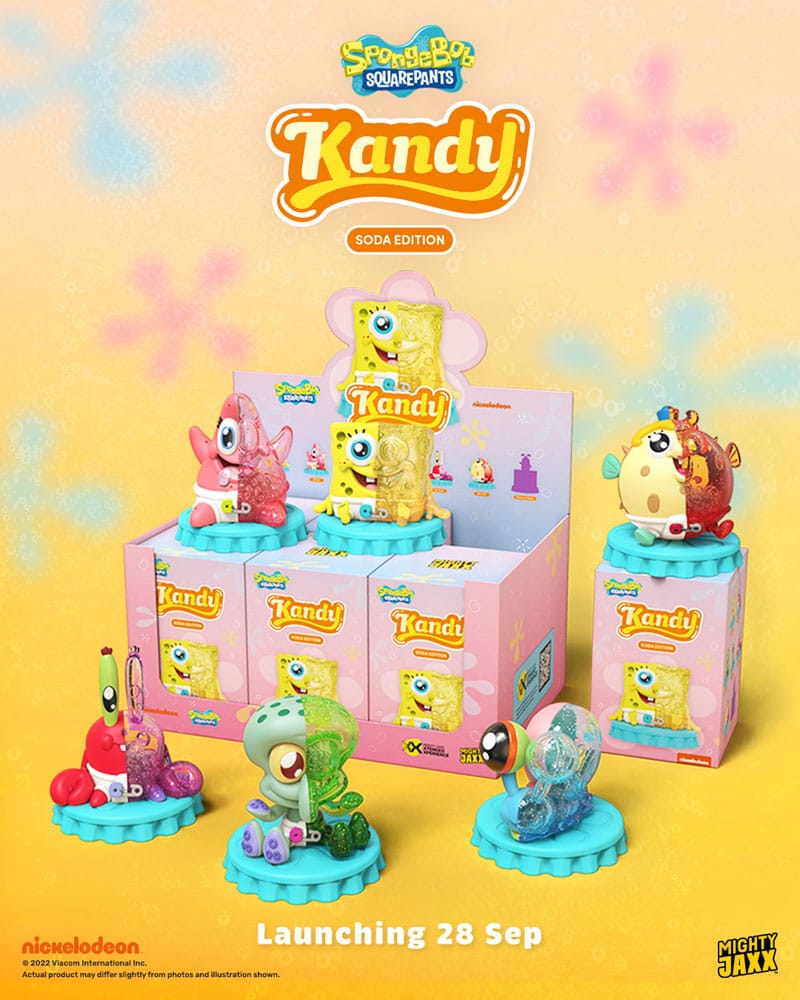 Kandy x Sanrio présentoir Blind Box Kandy x Jason Freeny Collection Spongebob (Soda Edition)(6)