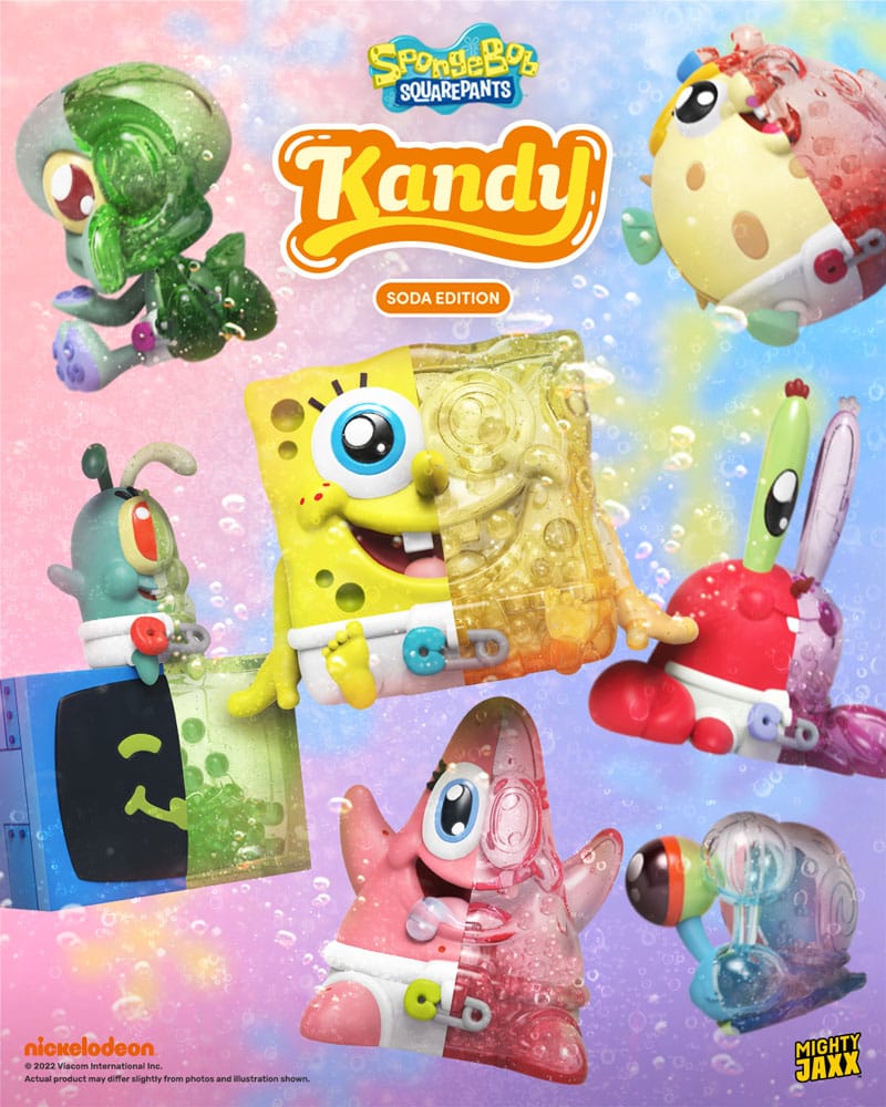 Kandy x Sanrio présentoir Blind Box Kandy x Jason Freeny Collection Spongebob (Soda Edition)(6)