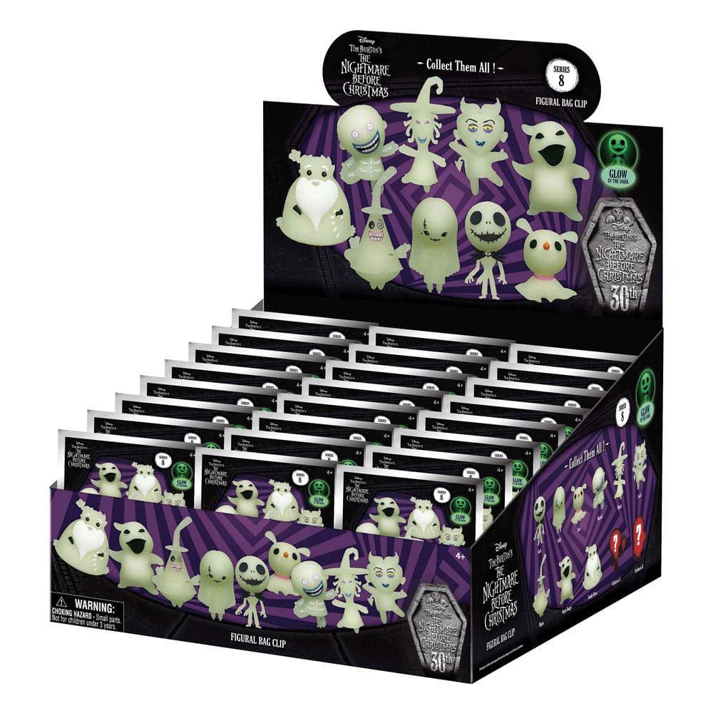 L'Étrange Noël de monsieur Jack 3D présentoir porte-clés sac à dos Glow in the Dark Série 8 (24)