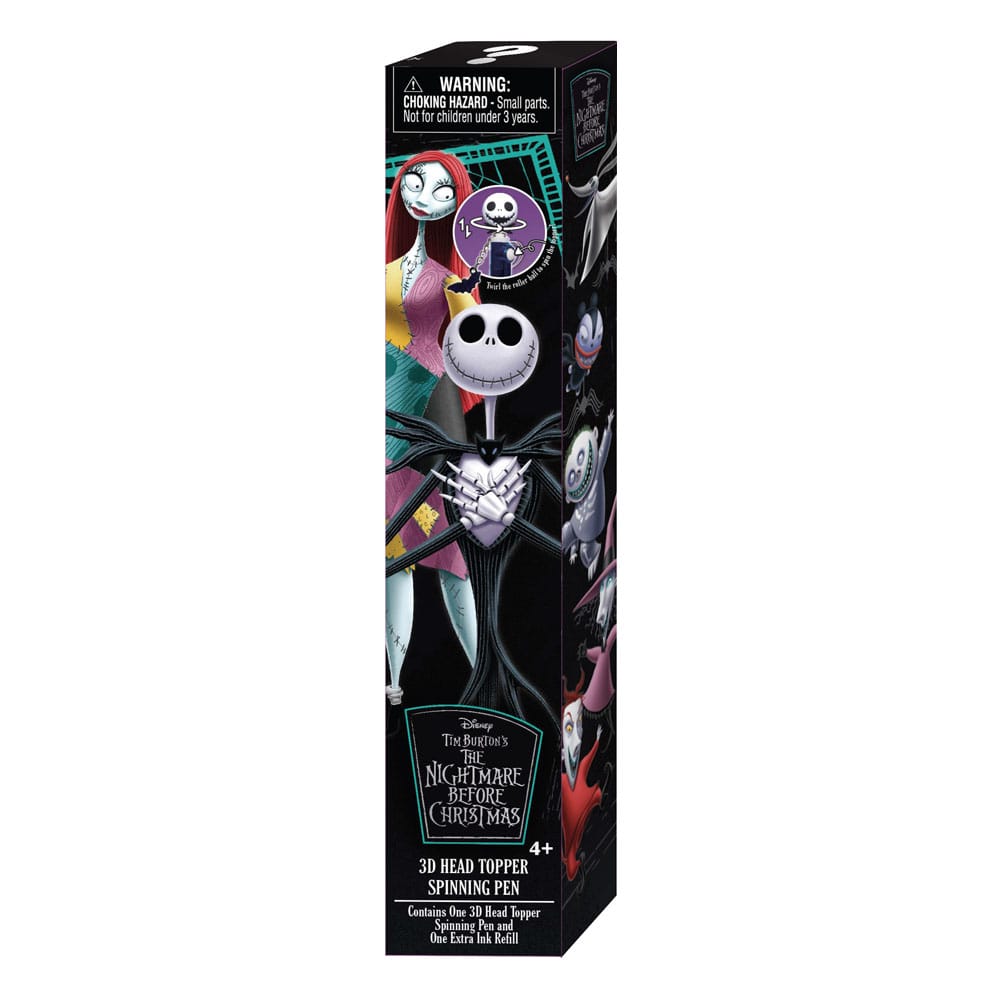 L'Étrange Noël de monsieur Jack Stylo 3D Head Topper Spinning Pen
