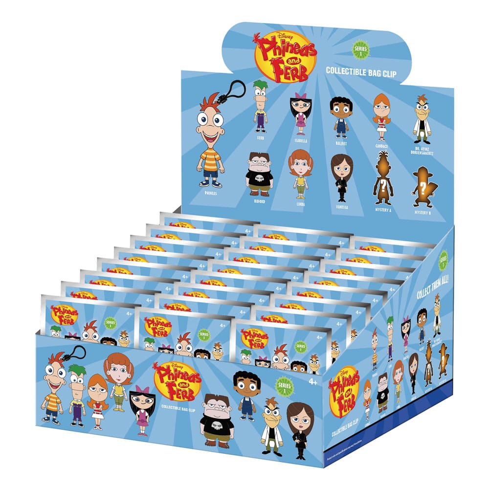 Phinéas et Ferb 3D présentoir porte-clés sac à dos Series 1 (24)