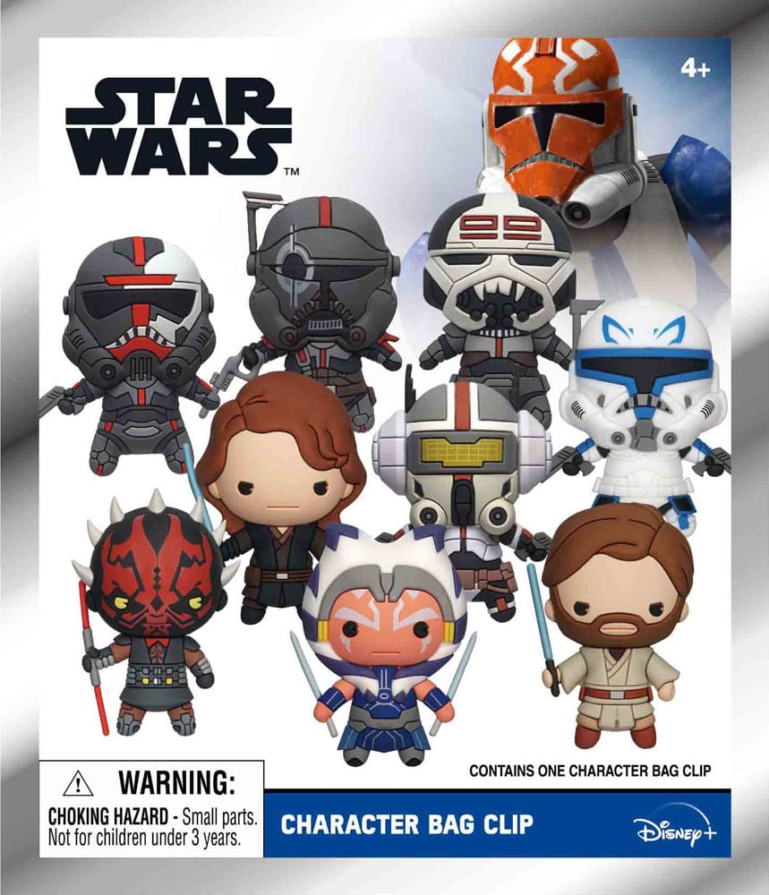 Star Wars Clone Wars présentoir porte-clés sac à dos 3D Series 4 (24)