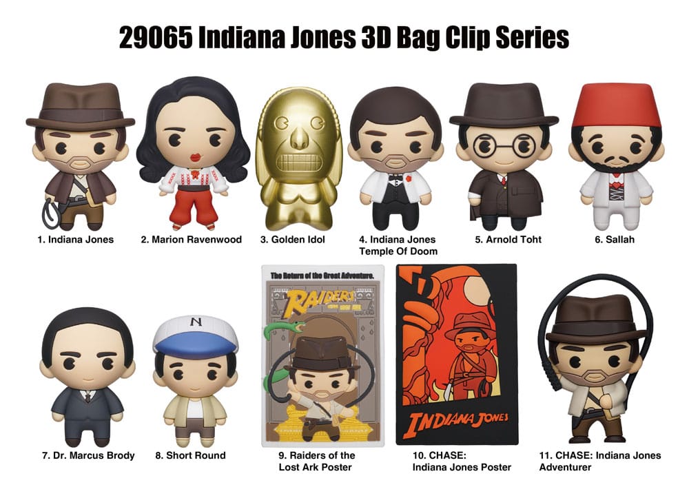 Indiana Jones présentoir porte-clés sac à dos 3D(24)