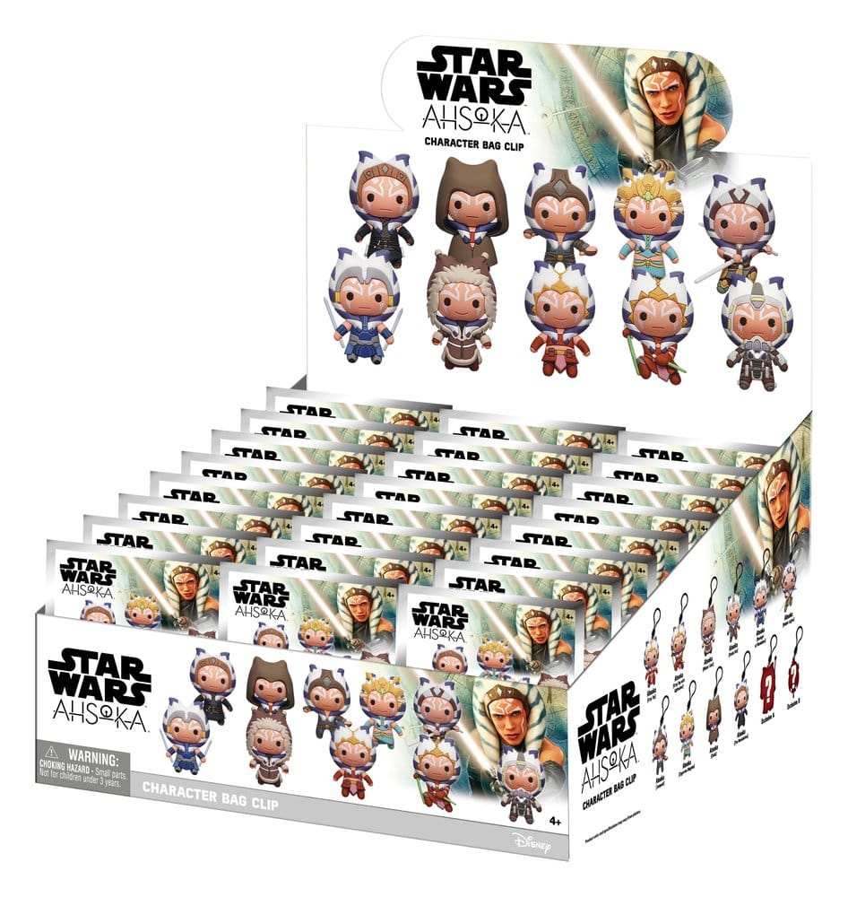 Star Wars Ahsoka 3D porte-clés en PVC série 1 Blind Bag Display (24)