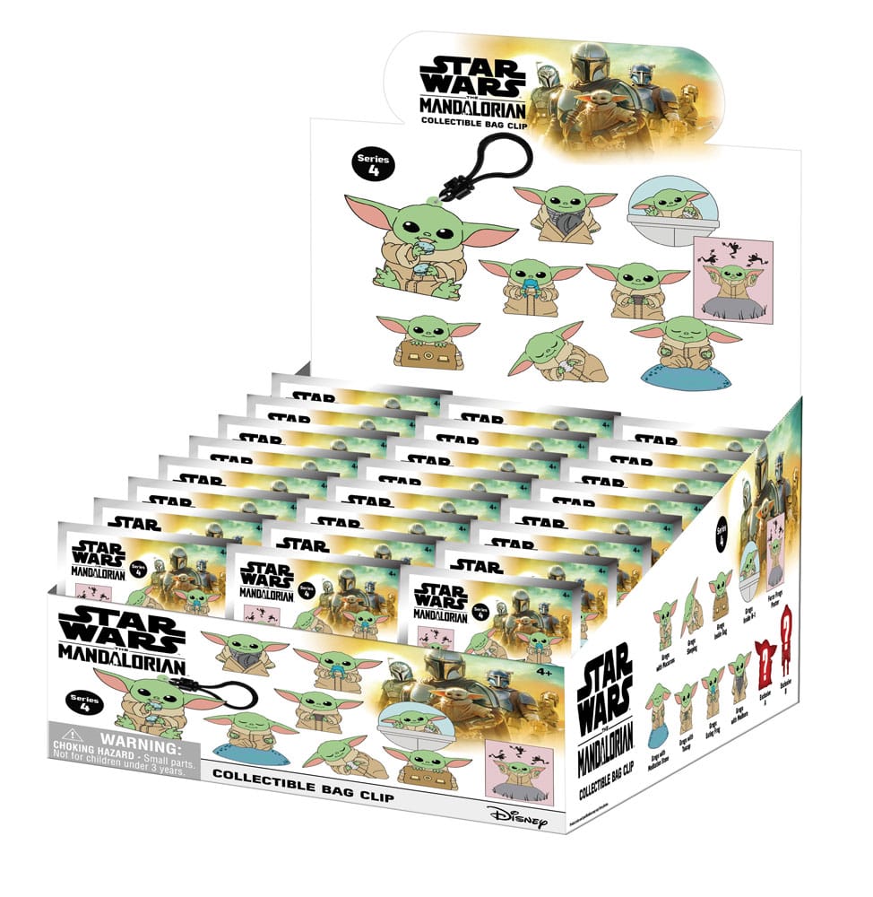 Star Wars 3D présentoir porte-clés sac à dos Best of Grogu Série 1 (24)
