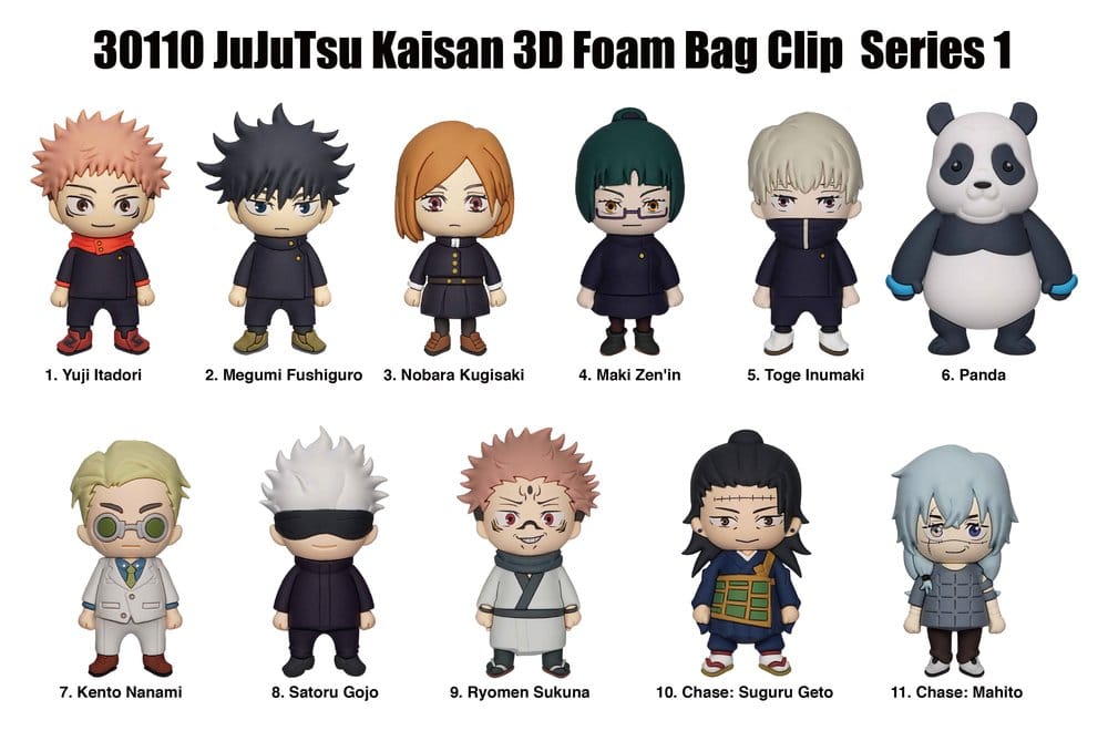 Jujutsu Kaisen 3D présentoir porte-clés Serie 1 (24)