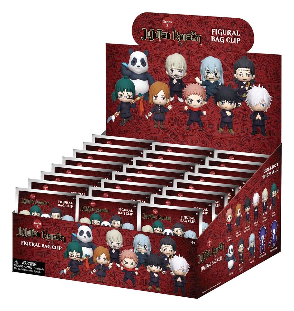 Jujutsu Kaisen 3D porte-clés en PVC série 2 présentoir (24)