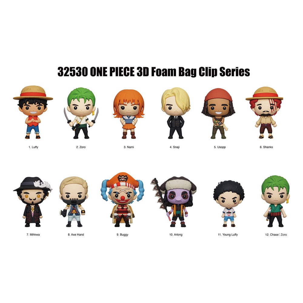 One Piece présentoir porte-clés sac à dos 3D Netflix Series 1 (24)
