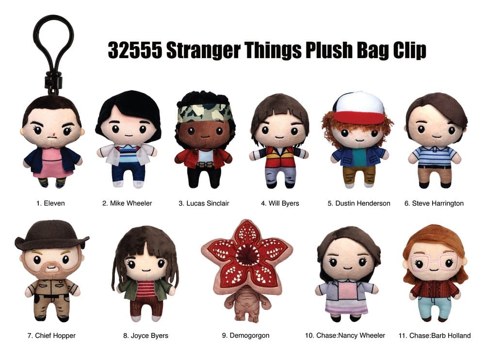 Stranger Things porte-clés en peluche présentoir (24)