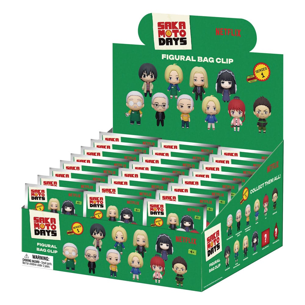 Sakamoto Days présentoir porte-clés sac à dos 3D Series 1 (24)
