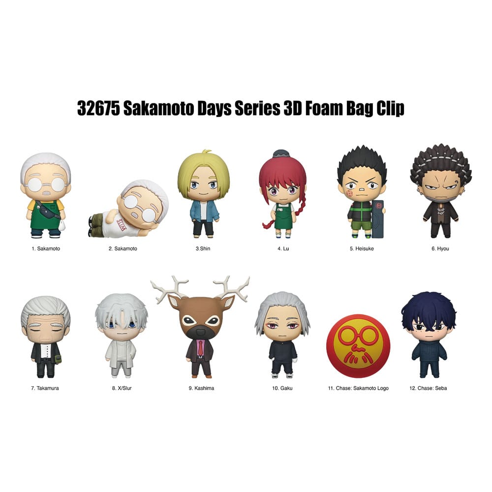 Sakamoto Days 3D présentoir porte-clés sac à dos Série 2 (24)