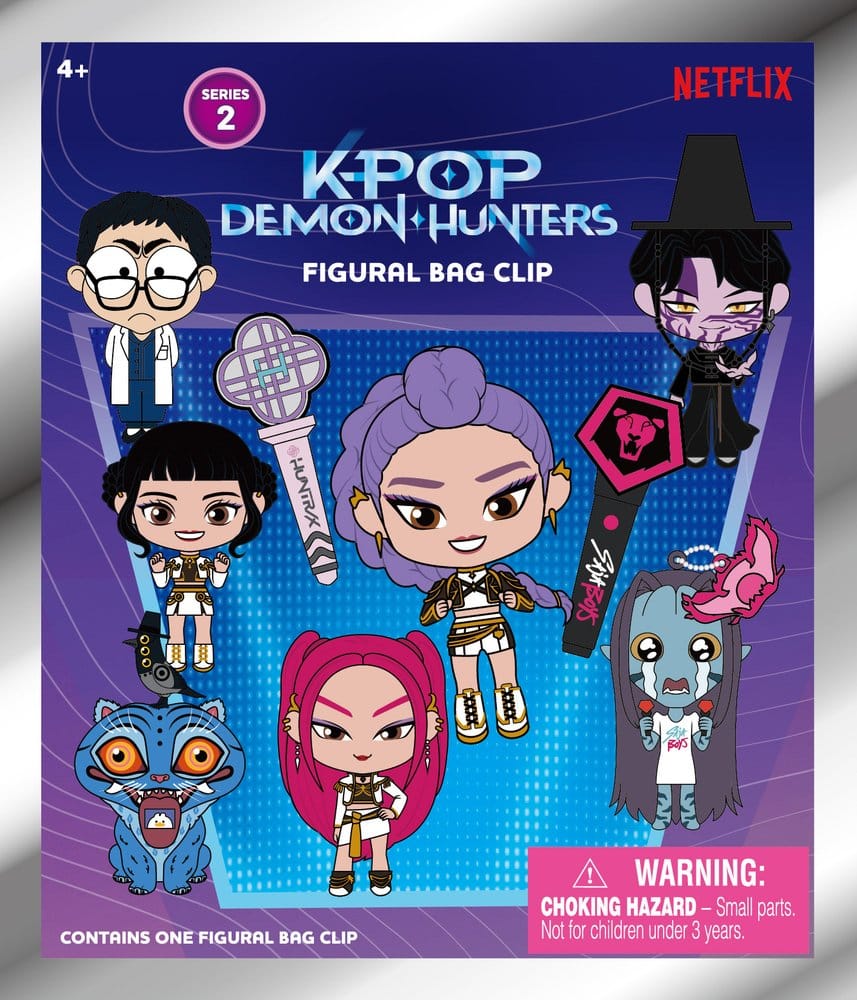 KPop Demon Hunters 3D porte-clés en PVC série 2 présentoir (24)