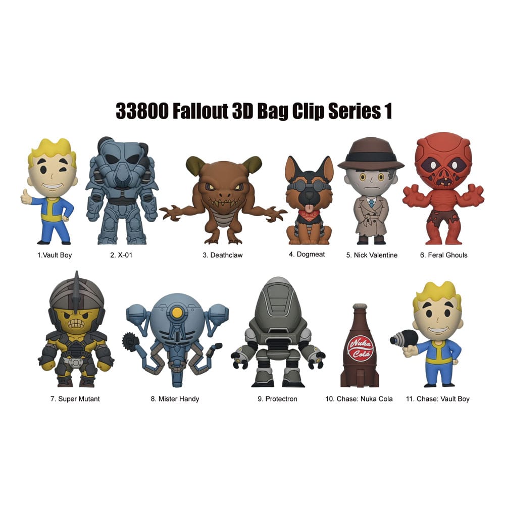 Fallout 3D présentoir porte-clés sac à dos Série 1 (24)