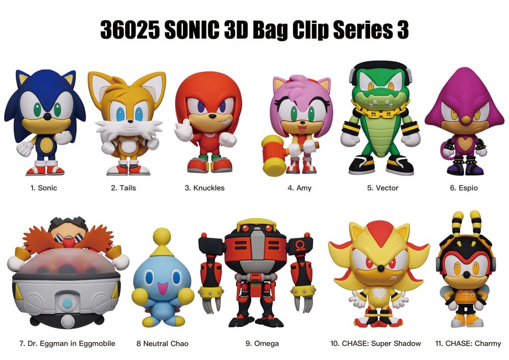 Sonic - The Hedgehog porte-clés sac à dos 3D Series 3 (24)