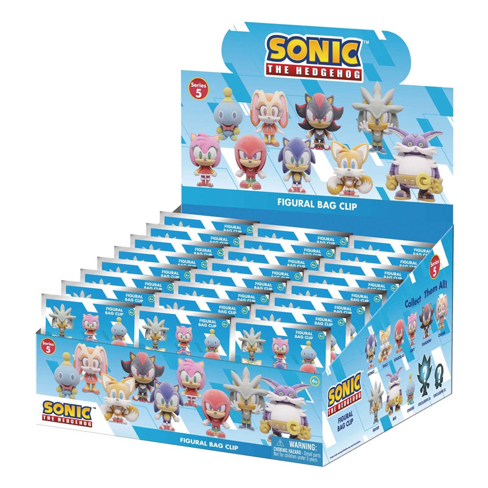 Sonic the Hedgehog Series 5 présentoir porte-clés sac à dos Flocking (24)
