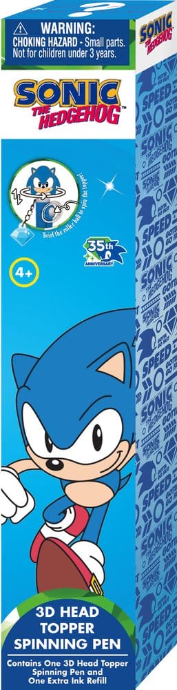 Sonic présentoir stylos rotatifs head topper 3D (12)